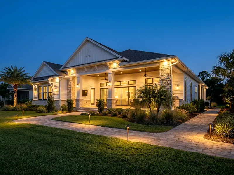 2 zones Limestone Layered zones Coastal outdoor lighting