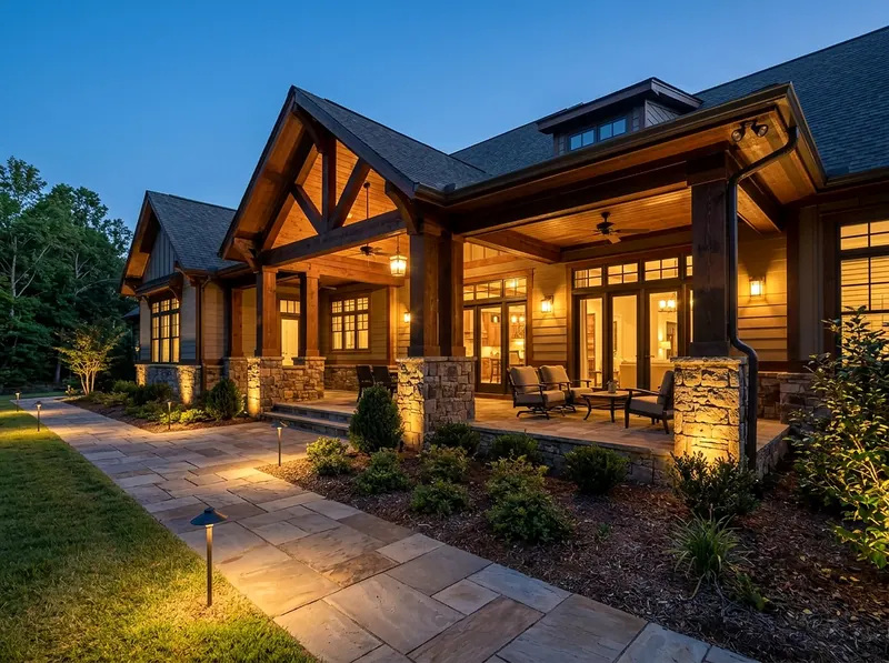 2 zones Charcoal Path and accent Craftsman outdoor lighting