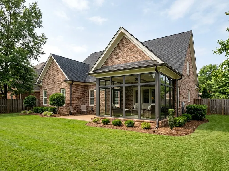 150 sq ft Charcoal Three-season Traditional sunroom