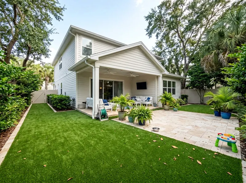 300 sq ft Limestone Pet turf Coastal turf