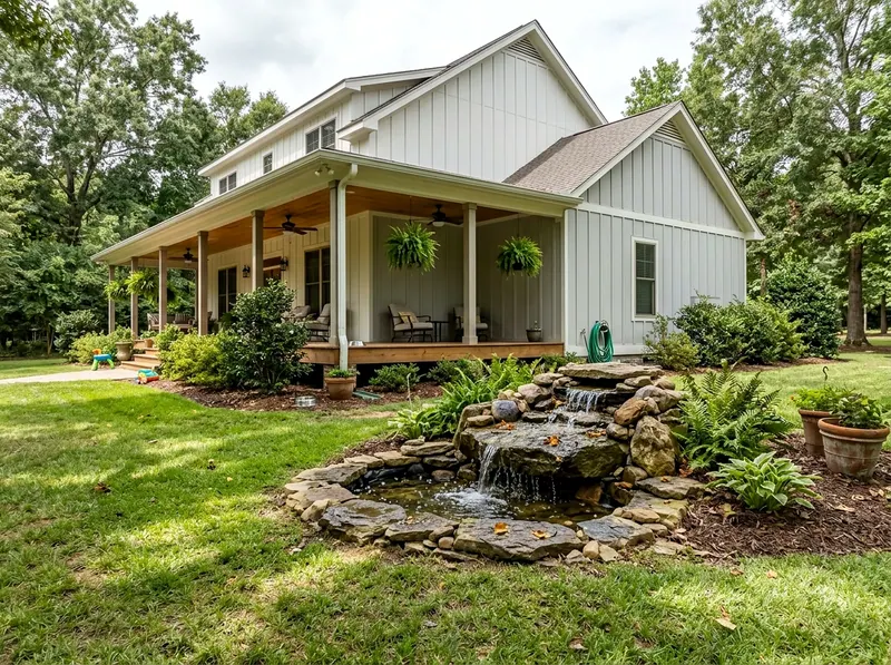 Standard White Fountain Farmhouse water feature